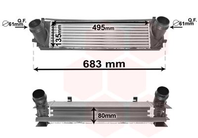 VAN WEZEL Интеркулер 06004464